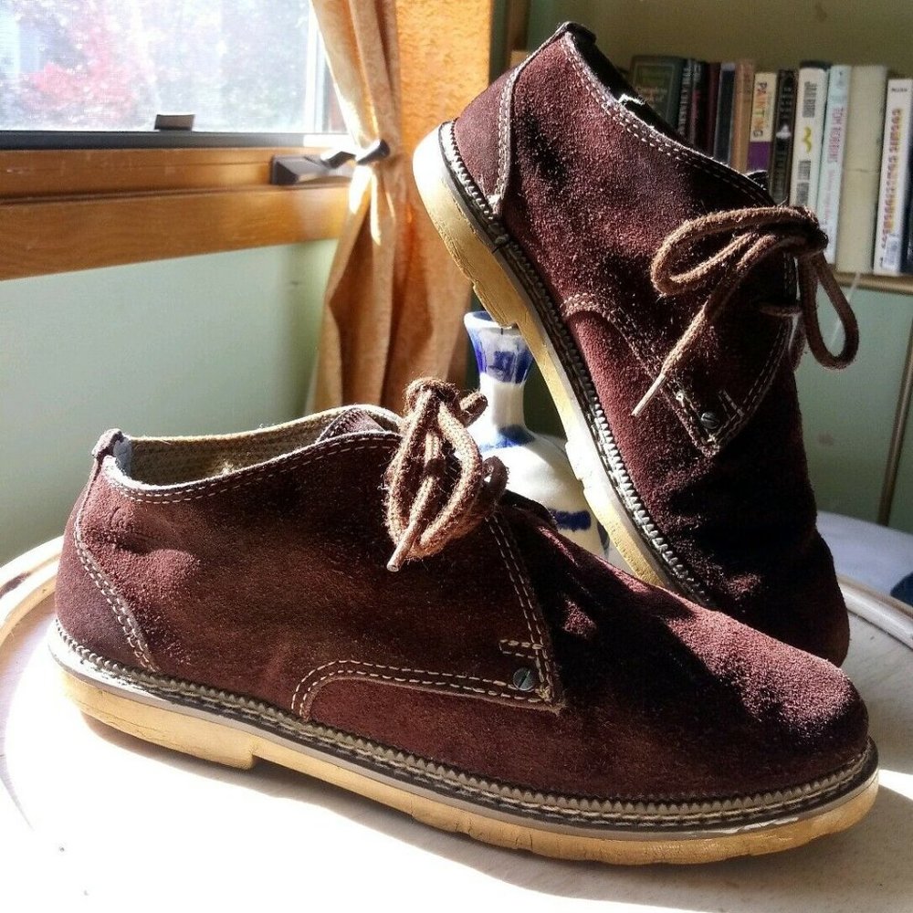 Vintage 90's Candie's Brown Leather Shoes Size 6.5